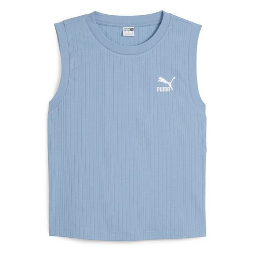 REMERA PUMA CLASSICS RIBBED RELAXED MUJER