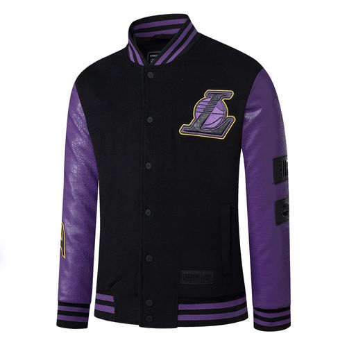 Campera NBA SNAKE TEXTURE SLEEVES REGULAR FIT BOMBER LOS ANGELES LAKERS HOMBRE
