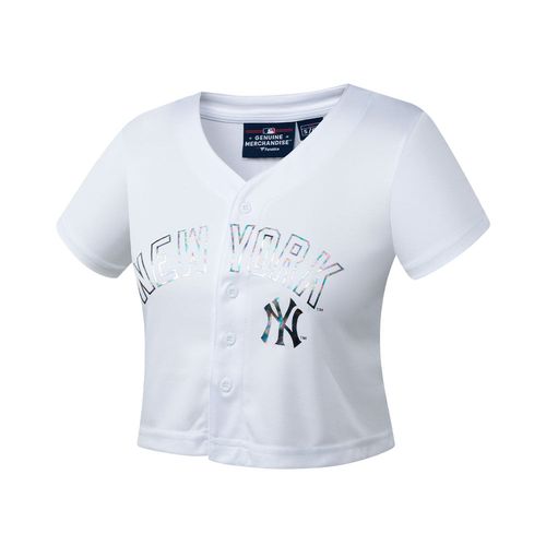 Remera MLB FRONT HOLOGRAPHIC PRINT BASEBALL YANKEES MUJER