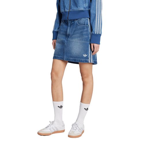 POLLERA ADIDAS ORIGINALS DENIM MINI 3 TIRAS MUJER