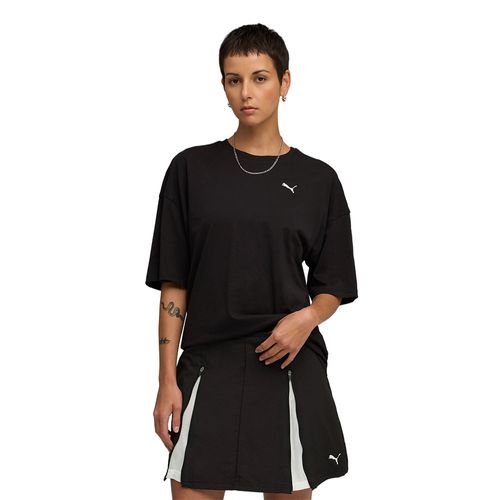 REMERA PUMA WARDROBE ESSENTIALS OVERSIZED MUJER