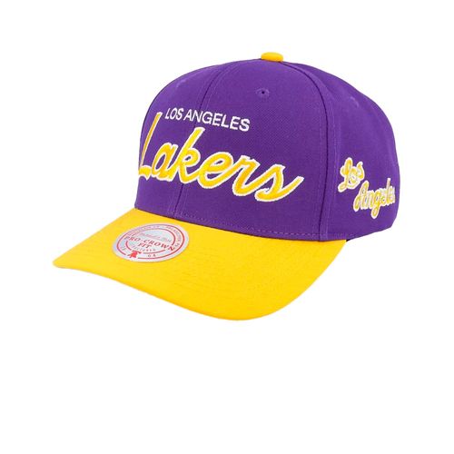 GORRA MITCHELL & NESS LOS ANGELES LAKERS TEAM SCRIPT 2.0 PRO HOMBRE
