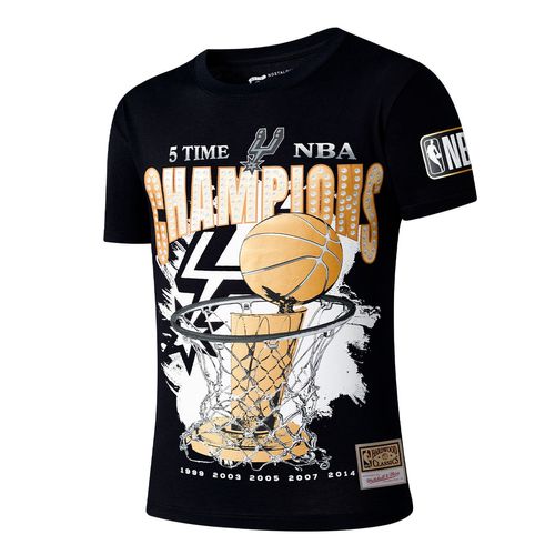 REMERA MITCHELL & NESS CHAMPS CREW SAN ANTONIO SPURS HOMBRE