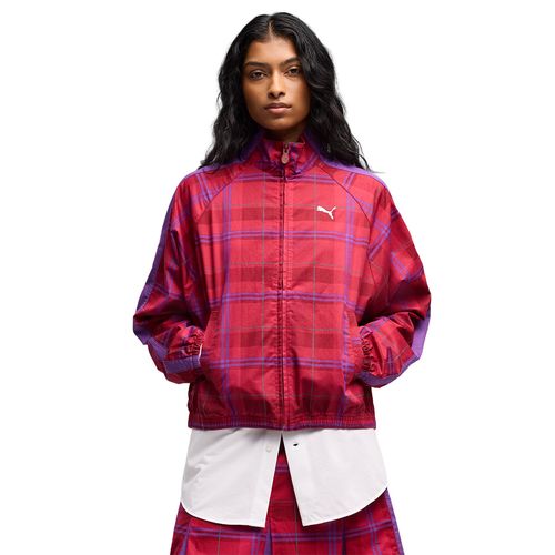 CAMPERA PUMA T7 RELAXED TARTAN MUJER